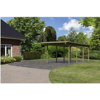 KARIBU Einzelcarport »Eco 2 Variante A«, Außenmaß BxT: 268 x 576 cm, natur - gruen Unkategorisiert Produktbild KARIBU Einzelcarport »Eco 2 Variante A«, Außenmaß BxT: 268 x 576 cm, natur - gruen Unkategorisiert Produktbild