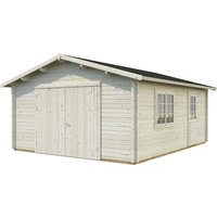 PALMAKO AS Garage »Roger«, BxT: 450 x 550 cm (Außenmaße), Fichtenholz - transparent Unkategorisiert online kaufen