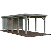 PALMAKO Carport »Karl«, Aufstellmaße BxTxH: 360 x 762 x 235 cm, tauchgrundiert, Holz - grau Unkategorisiert online kaufen