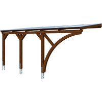 SKANHOLZ Carport »Eifel«, BxT: 300 x 541 cm, Firsthöhe: 262 cm, farbbehandelt - braun Unkategorisiert online kaufen