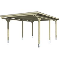 SKANHOLZ Carport »Emsland«, BxT: 404 x 604 cm, Firsthöhe: 242 cm, farbbehandelt - braun Unkategorisiert online kaufen