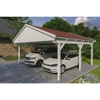 SKANHOLZ Carport »Fichtelberg«, BxT: 618 x 566 cm, Firsthöhe: 362 cm, lasiert - weiss Unkategorisiert online kaufen SKANHOLZ Carport »Fichtelberg«, BxT: 618 x 566 cm, Firsthöhe: 362 cm, lasiert - weiss Unkategorisiert online kaufen