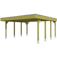 SKANHOLZ Carport »Friesland«, BxT: 557 x 555 cm, Firsthöhe: 254 cm, imprägniert - gruen Unkategorisiert online kaufen SKANHOLZ Carport »Friesland«, BxT: 557 x 555 cm, Firsthöhe: 254 cm, imprägniert - gruen Unkategorisiert online kaufen
