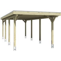 SKANHOLZ Carport »Spessart«, BxT: 355 x 846 cm, Firsthöhe: 243 cm, farbbehandelt - grau Unkategorisiert online kaufen