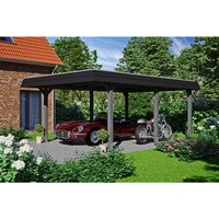 SKANHOLZ Carport »Wendland«, BxT: 409 x 628 cm, Firsthöhe: 247 cm, farbbehandelt - grau Unkategorisiert online kaufen