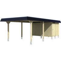 SKANHOLZ Carport »Wendland«, BxT: 409 x 870 cm, Firsthöhe: 247 cm, farbbehandelt - grau Unkategorisiert online kaufen