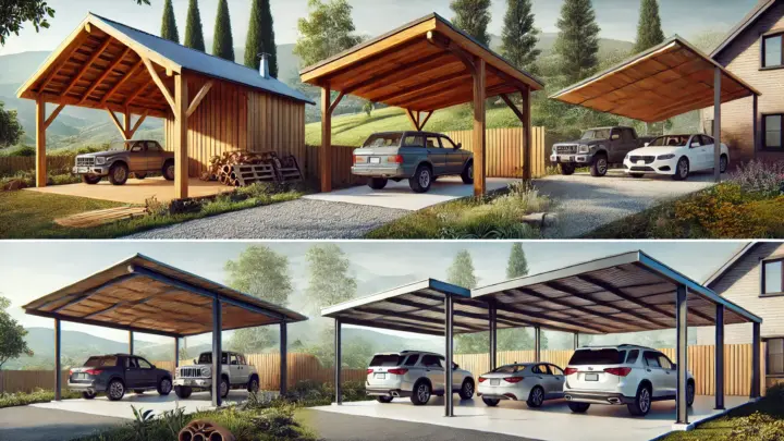 Material für Carport – Holz, Stahl oder Aluminium?