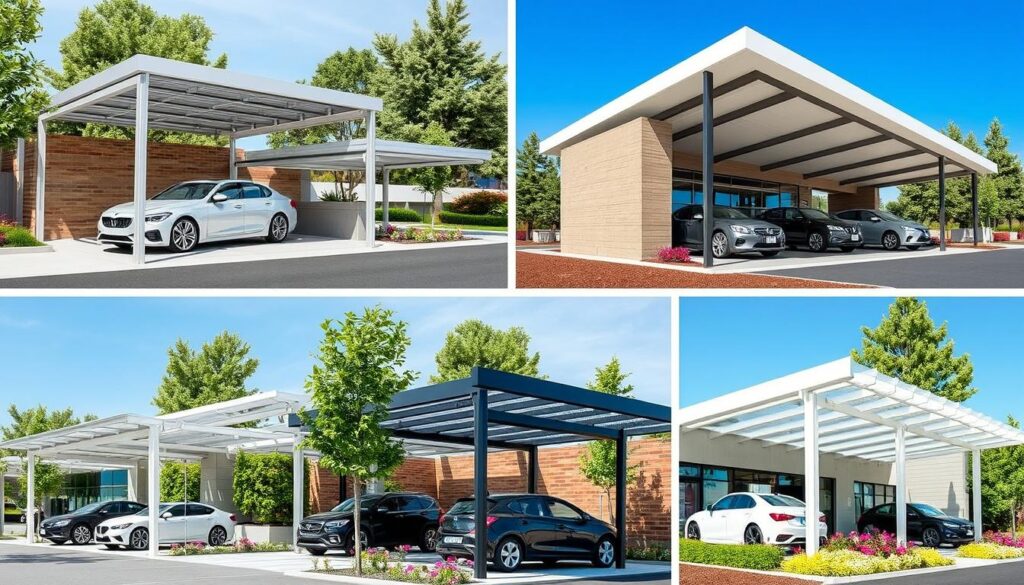 Alu Carports Designvarianten