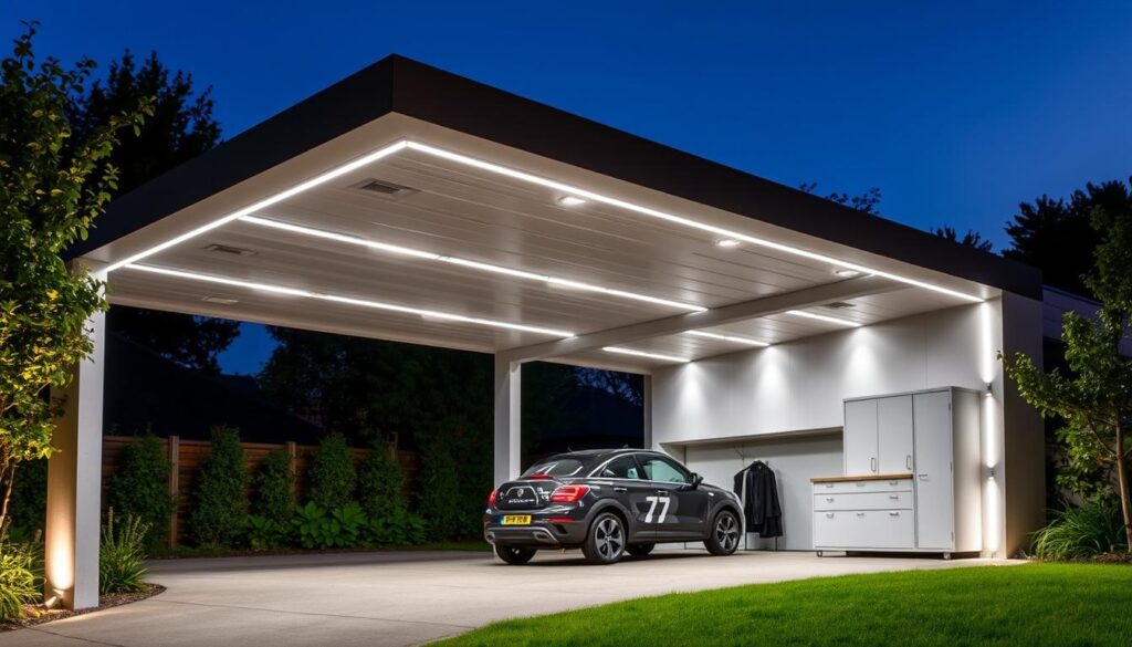 Carport Beleuchtung LED