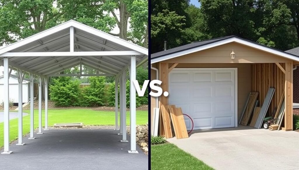 Carport vs. Garage Kostenvergleich