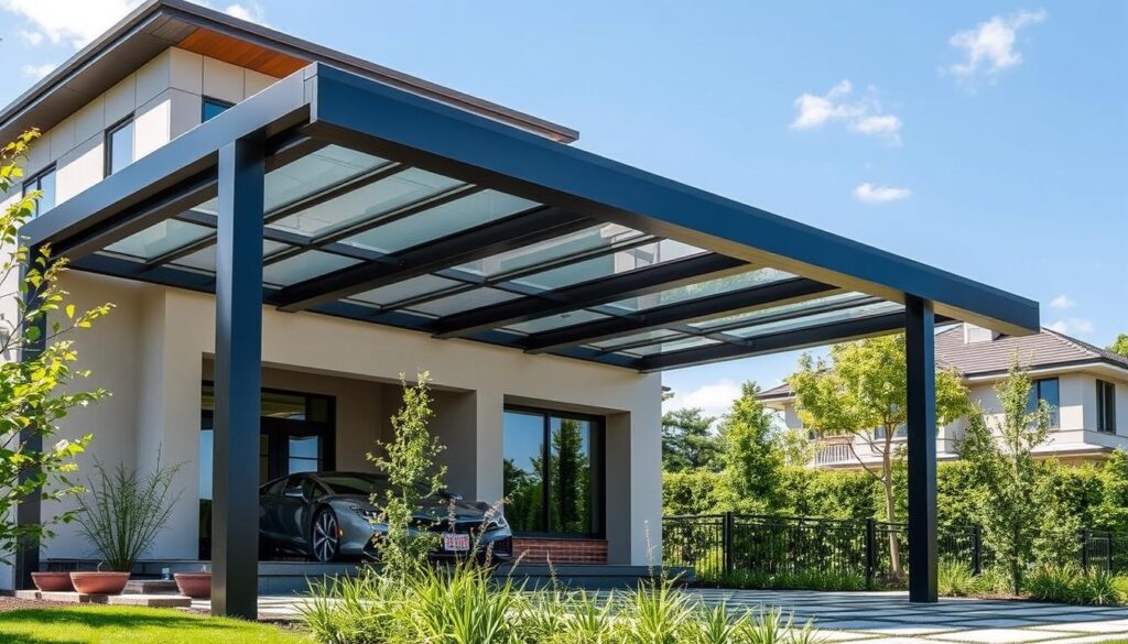 Moderner Metallcarport Design