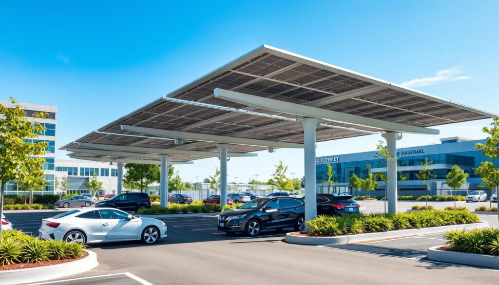 Solarparkplatz für Unternehmen