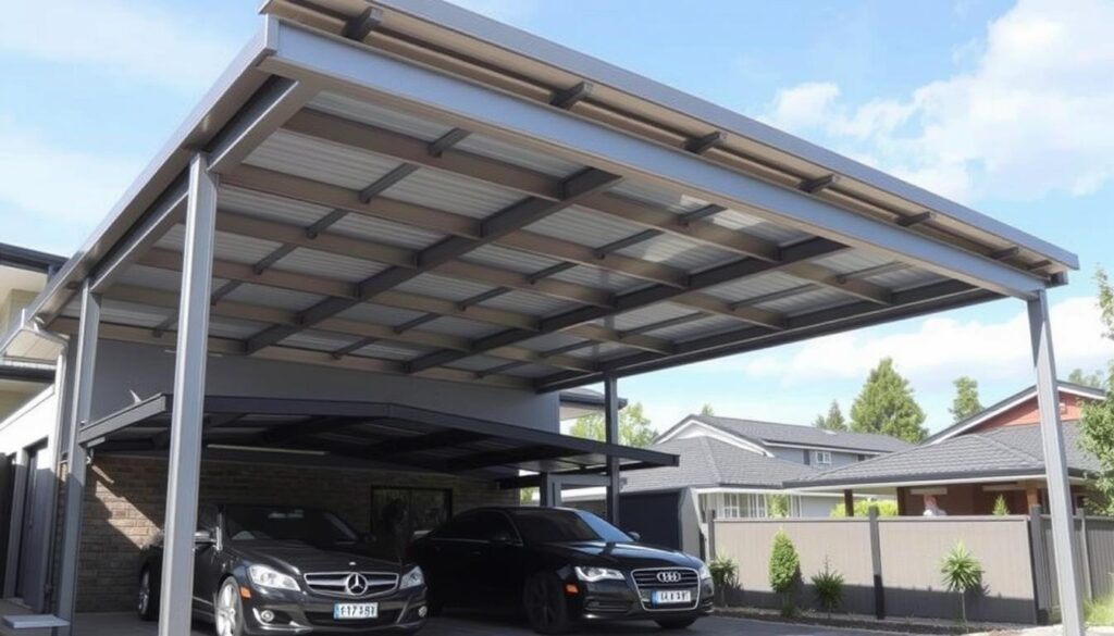 Stahlkonstruktion Carport Dachvarianten