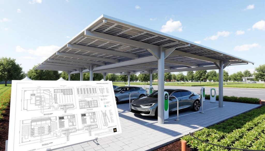 Technische Planung Solarcarport