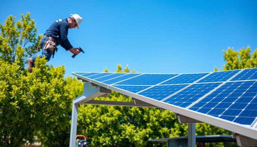 Wartung Solaranlage Photovoltaiküberdachung