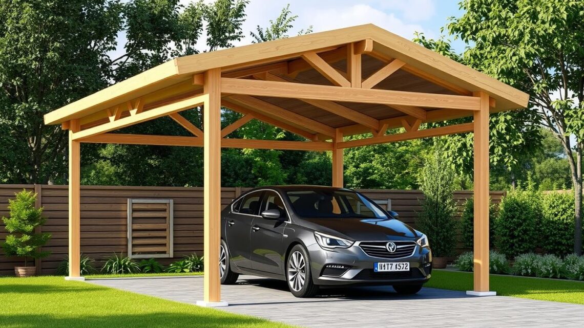 Günstiger Carport Bausatz bis 200 Euro für Ihr Auto