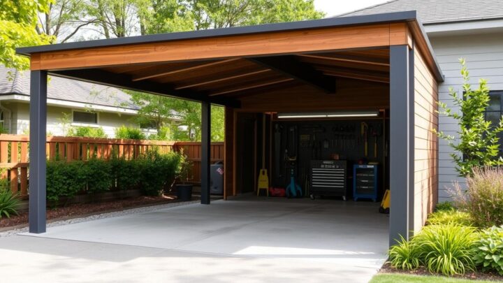 Carport mit Schuppen: Praktische Kombilösung für Zuhause