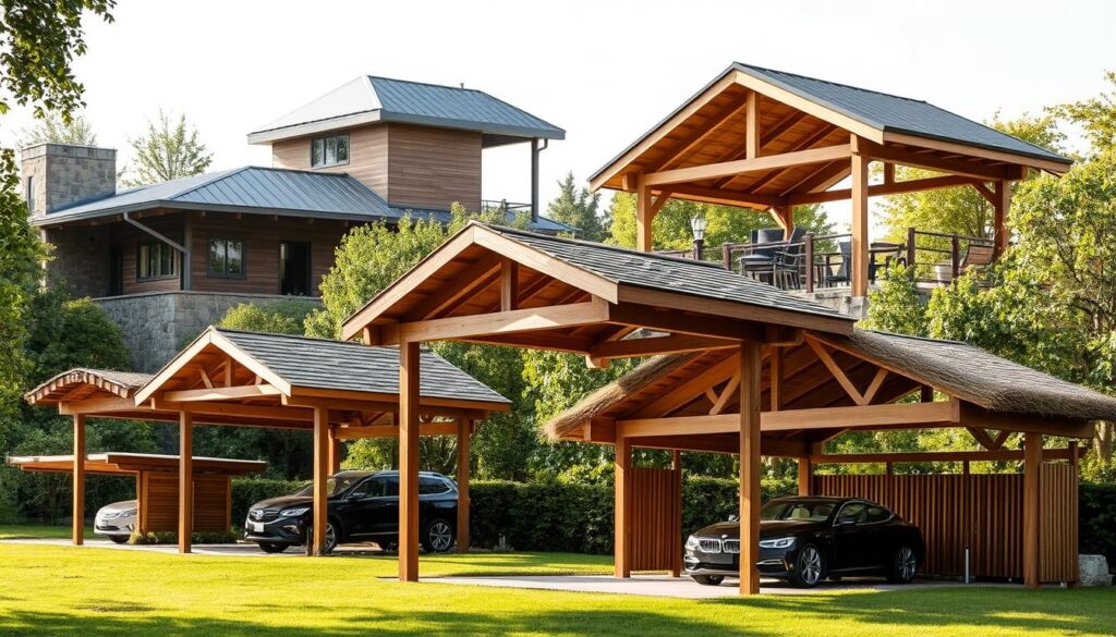 Alpholz Carport Dachvarianten