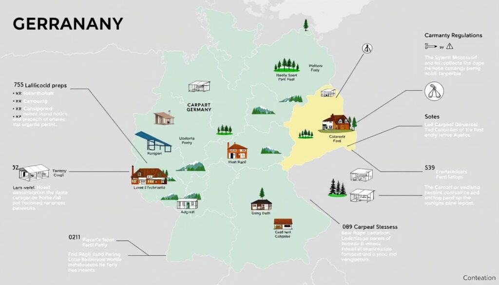 Carport Baugenehmigung in deutschen Bundesländern