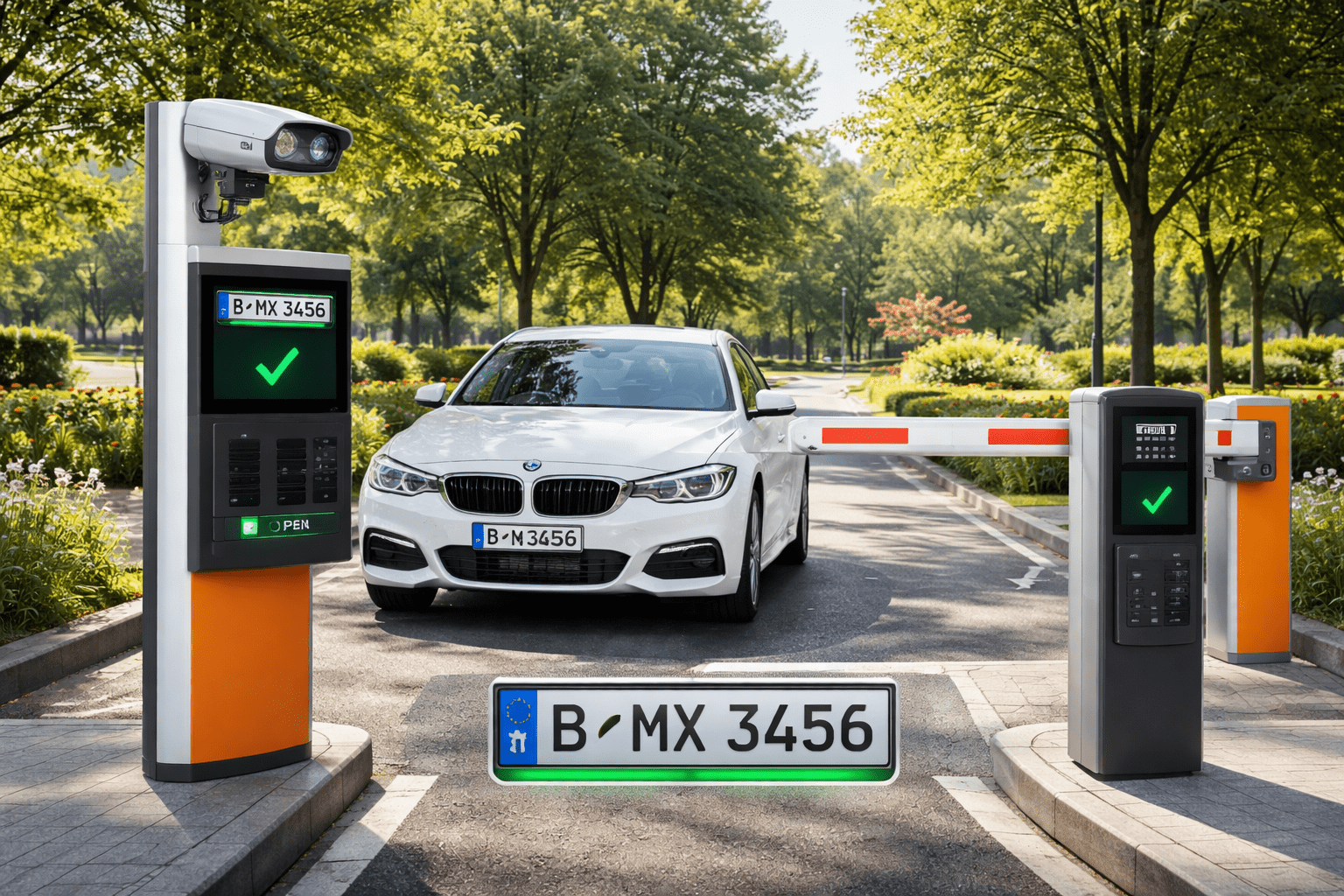 Kennzeichenerkennung und Zugangskontrolle in Parkanlagen